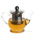 Hand Blown Pyrex Glass Teapot with Filter